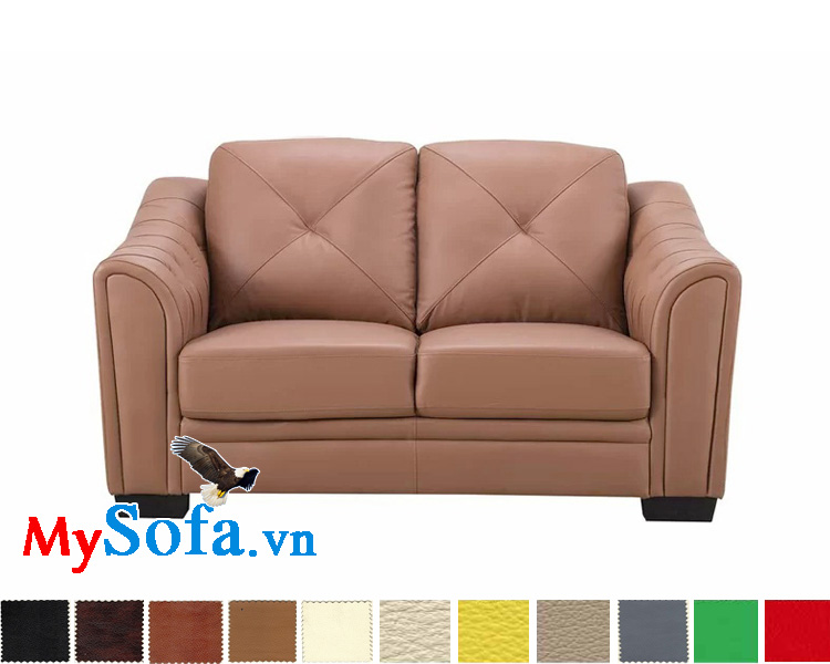 hình ảnh sofa văng 2 chỗ ngồi hiện đại, trẻ trung với màu hồng bắt mắt