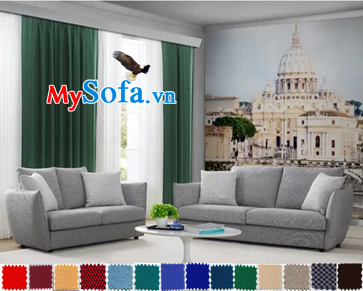 sofa bộ nỉ hiện đại MyS 0619303 sở hữu màu vải nỉ trang nhã