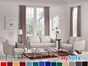 mys 0619240 sở hữu lớp vải nỉ bọc ngoài màu trắng ngà rất tinh tế