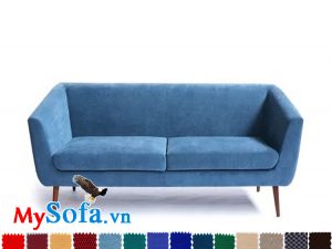 ghế văng 2 chỗ ngồi trẻ trung mys 0619317 với màu xanh bắt mắt