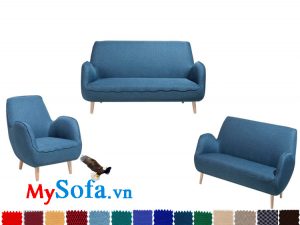 Bộ ghế sofa văng chất nỉ đẹp cho phòng sang trọng