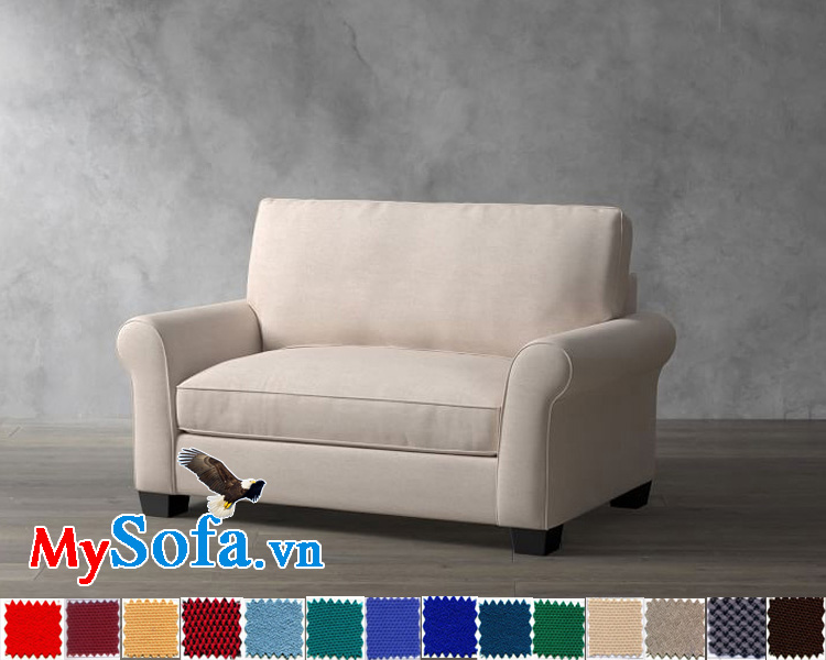 Ghế sofa nỉ dạng văng dài đẹp cho phòng nhỏ hẹp