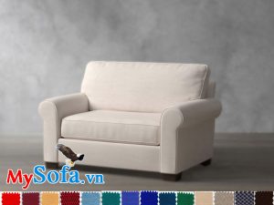 Ghế sofa nỉ dạng văng dài mini đẹp cho phòng nhỏ hẹp
