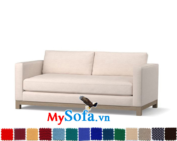 Ghế sofa nỉ văng 2 chỗ đẹp đơn giản, hiện đại MyS-0619403