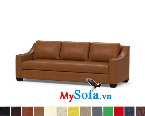 Ghế sofa da dạng văng 3 chỗ đẹp cho phòng khách hiện đại