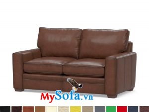 Ghế sofa da kiểu văng đẹp cho phòng hiện đại và sang trọng