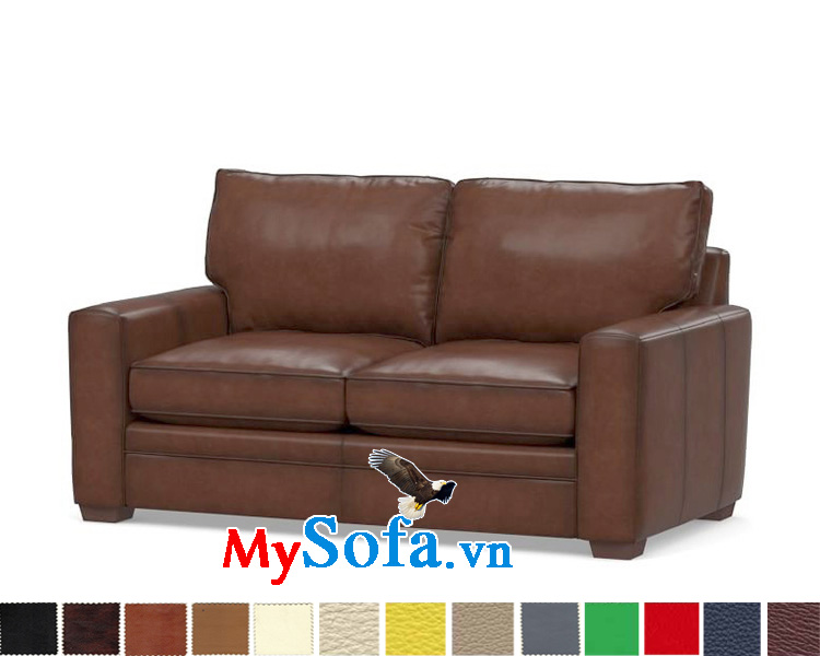 Ghế sofa da kiểu văng đẹp cho phòng hiện đại và sang trọng