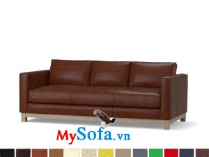 Ghế sofa da văng đẹp thiết kế hiện đại