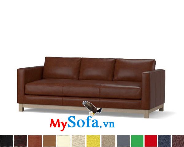 Ghế sofa da văng đẹp thiết kế hiện đại