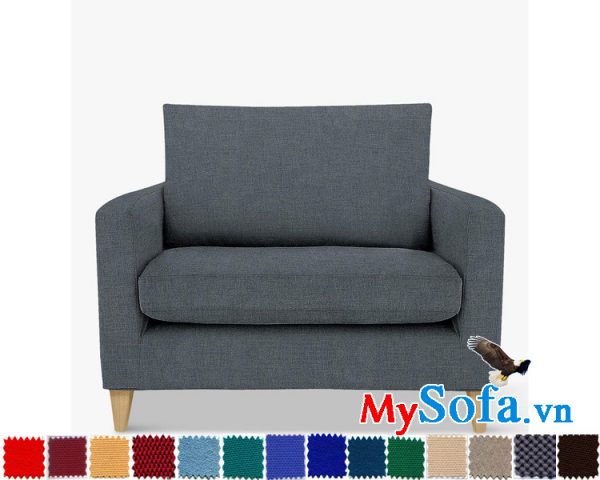 Ghế sofa nỉ kiểu văng đơn đẹp cho phòng khách hiện đại
