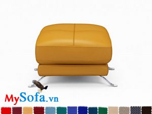 Ghế sofa đôn đẹp màu vàng cam thanh lịch