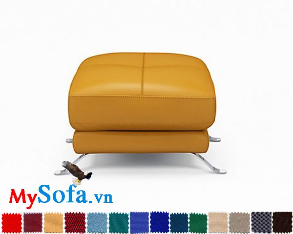Ghế sofa đôn đẹp màu vàng cam thanh lịch