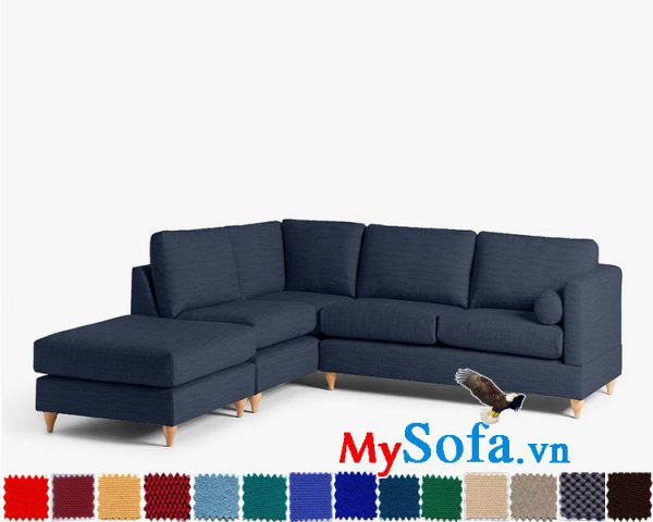 Ghế sofa góc chất nỉ đẹp cho phòng khách hiện đại