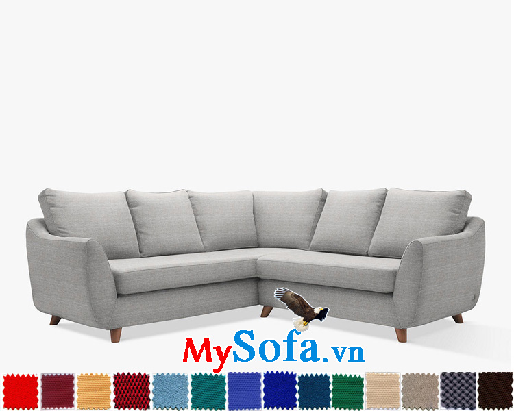 Ghế sofa nỉ dạng góc đẹp cho phòng khách hiện đại và sang trọng 