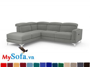 Ghế sofa nỉ dạng góc chữ L đẹp hiện đại và sang trọng