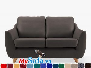 Ghế sofa nỉ dạng văng 2 chỗ đẹp hiện đại và sang trọng