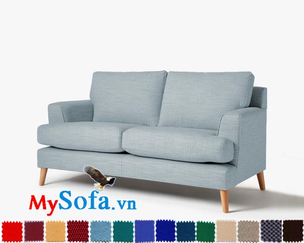 Ghế sofa nỉ dạng văng 2 chỗ đẹp hiện đại và trẻ trung
