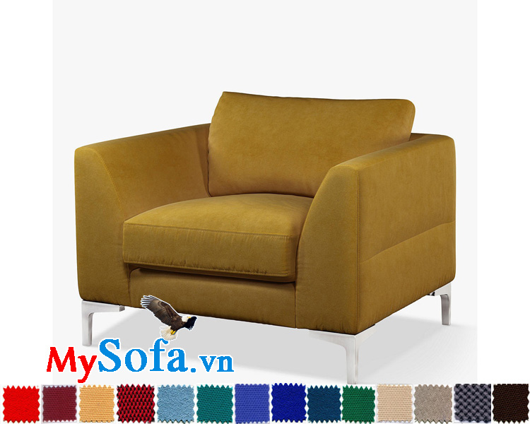 Ghế sofa nỉ kiểu văng đơn đẹp hiện đại và trẻ trung