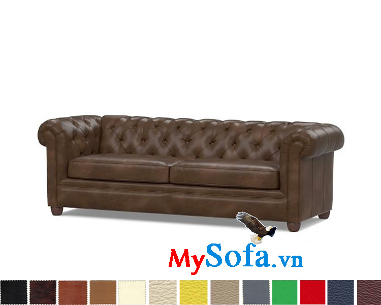 Ghế sofa văng chất da hiện đại và sang trọng