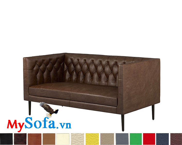 Ghế sofa văng dài chất da đẹp cho phòng khách sang trọng