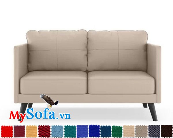 sofa văng 2 chỗ ngồi đẹp hiện đại mys 0619290 màu be tươi sáng