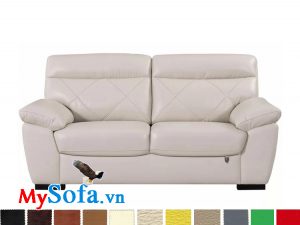 sofa da màu trắng tinh tế mys 0619281