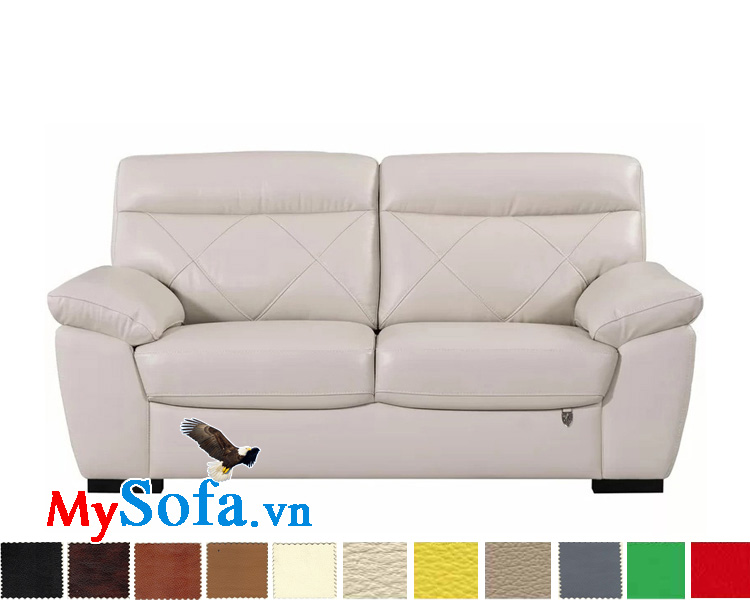 sofa da màu trắng tinh tế mys 0619281