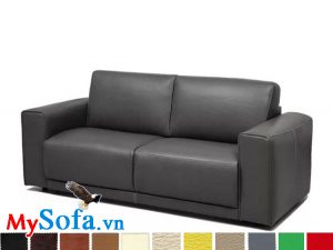 sofa da phòng khách giá cực rẻ mys 0619235 với 2 chỗ ngồi gọn nhẹ