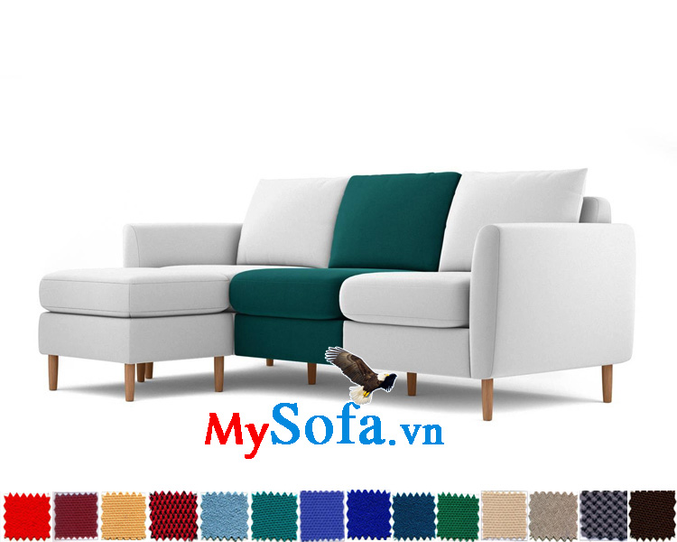 mẫu sofa góc thiết kế độc đáo MyS 0619202 khéo léo khi với sự pha trộn màu sắc tinh tế