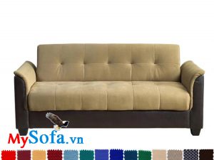 sofa nỉ dạng văng cực đẹp mys 0619216 kết hợp màu sắc mới lạ