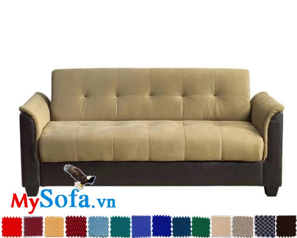 sofa nỉ dạng văng cực đẹp mys 0619216 kết hợp màu sắc mới lạ