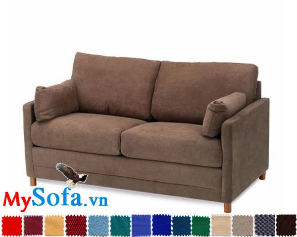 Sofa nỉ nhung MyS 0619316 có thiết kế văng 2 chỗ ngồi hiện đại