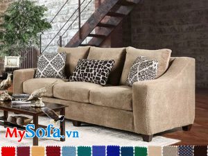 sofa phòng khách hiện đại mys 0619220 màu nâu sữa ấm áp