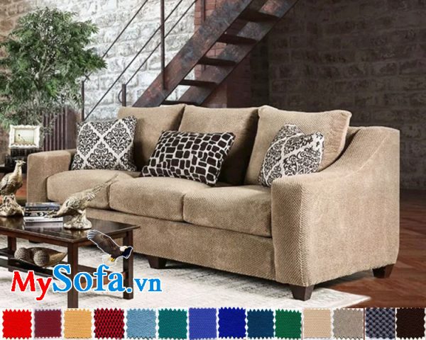 sofa phòng khách hiện đại mys 0619220 màu nâu sữa ấm áp