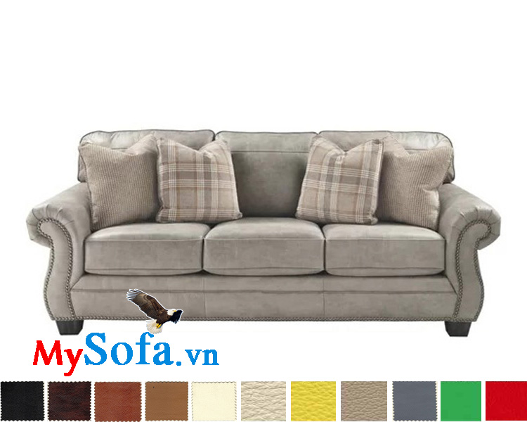sofa thiết kế tân cổ điển cho phòng khách sang trọng mys 0619215 với thiết kế văng 3 chỗ ngồi rộng rãi