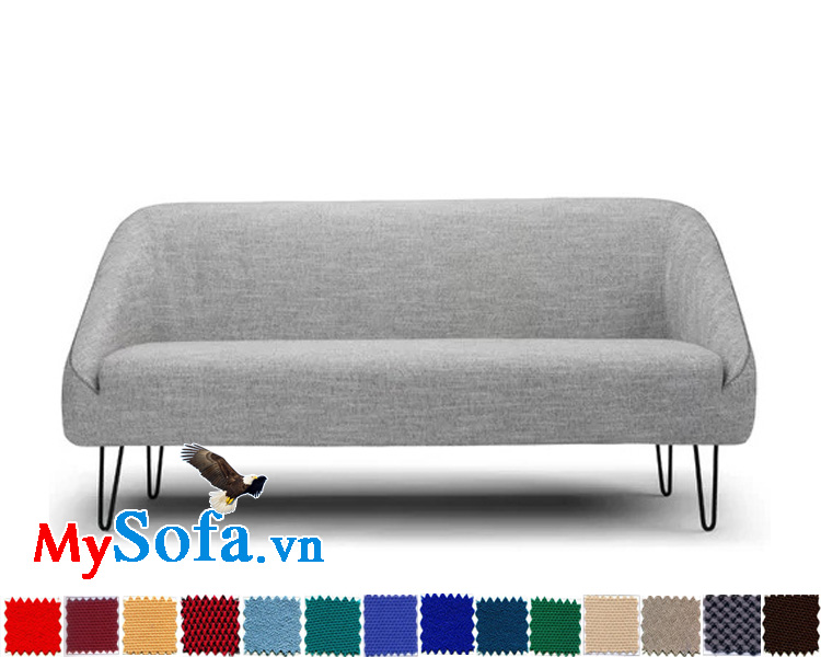 mẫu sofa văng nhỏ cho phòng khách trẻ trung mys 0619323 với chân đế cao thanh mảnh