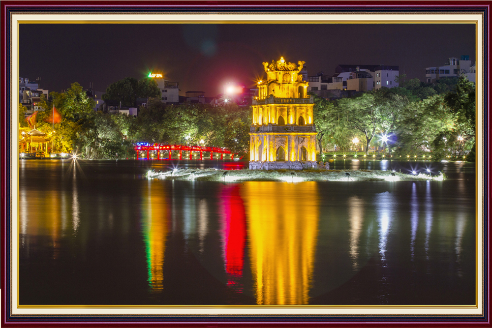 tranh đẹp về Hồ gươm Hà Nội