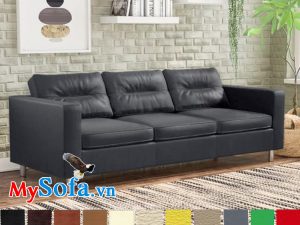 mẫu sofa da giá rẻ mys 0619259 sở hữu kiểu dáng nhẹ nhàng