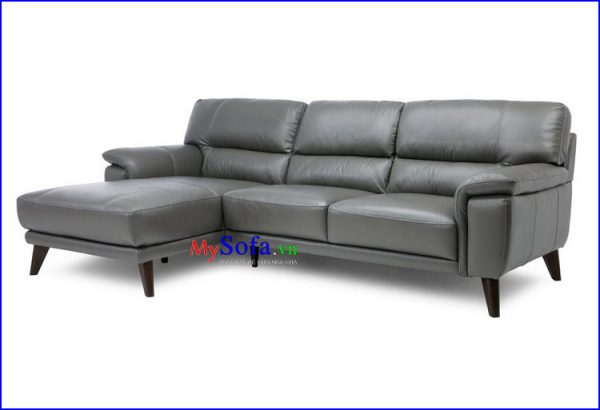 mẫu ghế sofa da đẹp dạng góc