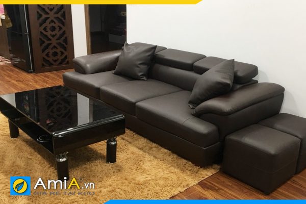 Hình ảnh mẫu sofa văng da đẹp AmiA SFD257