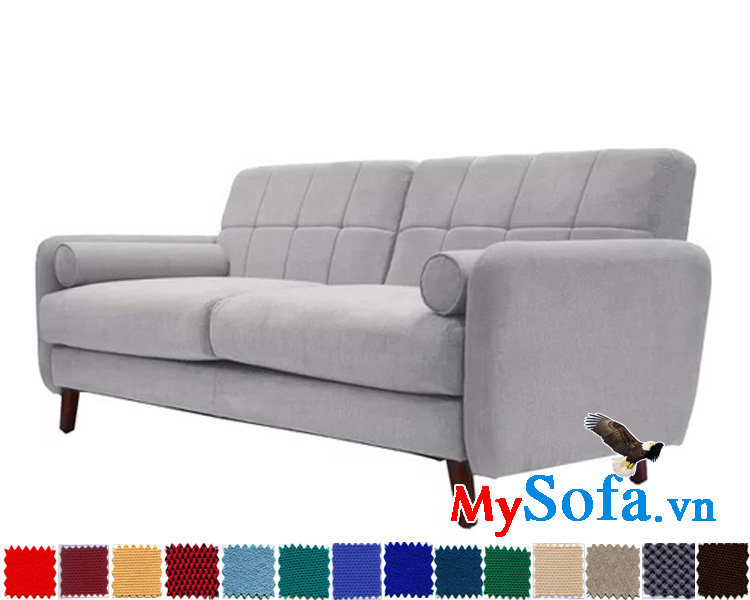 mẫu sofa văng nỉ êm ái hiện đại mys 0619252 có kích thước rộng rãi 