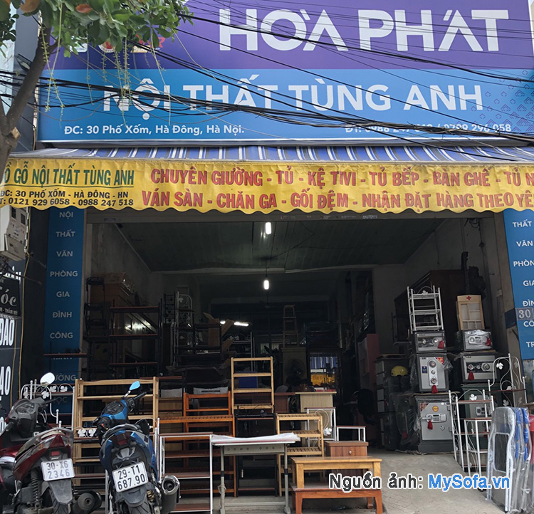 cửa hàng nội thất gia đình Tùng Anh tại số 30 Phố Xốm - Phú Lãm - quận Hà Đông