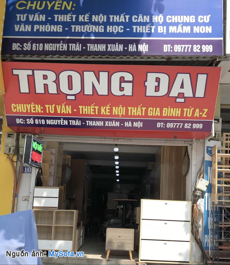cửa hàng nội thất gia đình Trọng Đại 610 Nguyễn Trãi