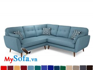 Sofa góc chất liệu nỉ đẹp, giá thành rẻ cho phòng khách hiện đại MyS-1910936