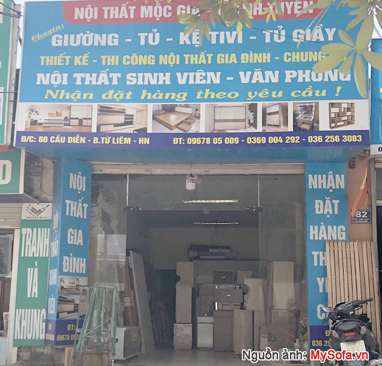 cửa hàng nội thất gia đình Hạnh Tuyên 80 Cầu Diễn