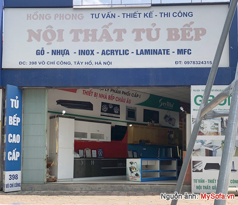 Cửa hàng nội thất tủ bếp Hồng Phong 398 Võ Chí Công