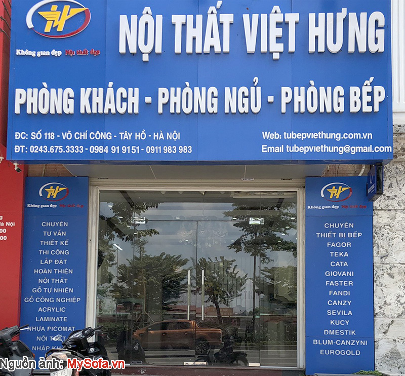 cửa hàng nội thất tủ bếp Việt Hưng 118 Võ Chí Công
