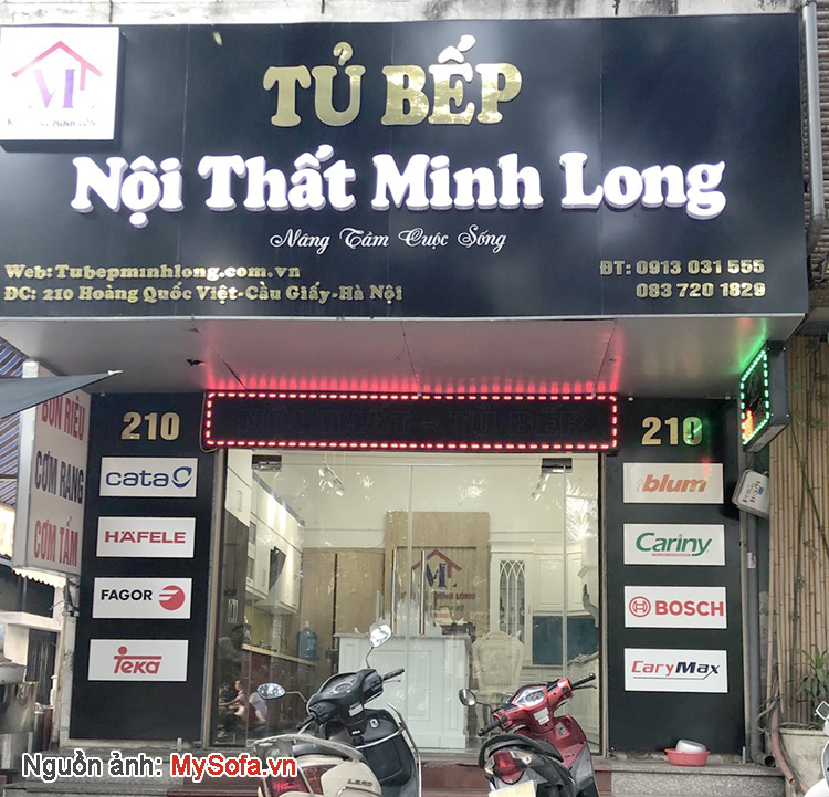 cửa hàng tủ bếp Minh Long 210 Hoàng Quốc Việt