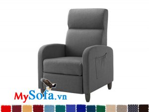 Ghế sofa đơn dạng nỉ tựa lưng cao MyS-1910815