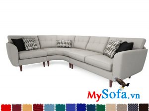 Ghế sopha góc màu trắng sữa sang trọng MyS-1910891